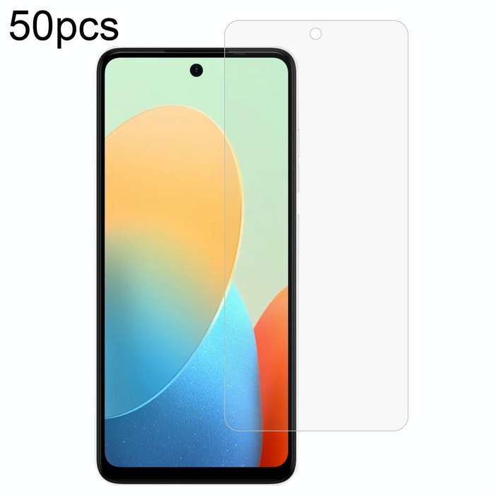 For TECNO Pop 8 50pcs 0.26mm 9H 2.5D Tempered Glass Film