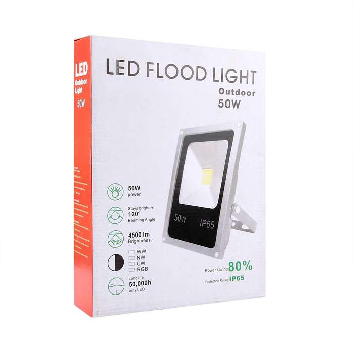 50W IP65 Waterproof White Light LED Floodlight, 4500LM LED Light, AC 85-265V(Warm White)