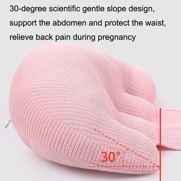 Pregnant Waist Support Cotton Pillow Side Sleepers Cushion Removable and Washable Abdomen Pillow(...