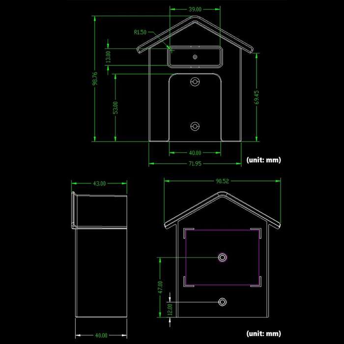Wireless Doorbell Waterproof Cover Outdoor Doorbell Transparent Rain Protection Case(E30)
