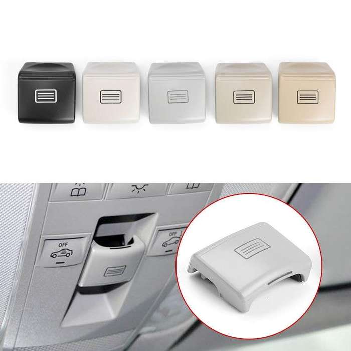 Car Sunroof Window Switch Button for Mercedes-Benz W204 / W212, Left Driving(Black)