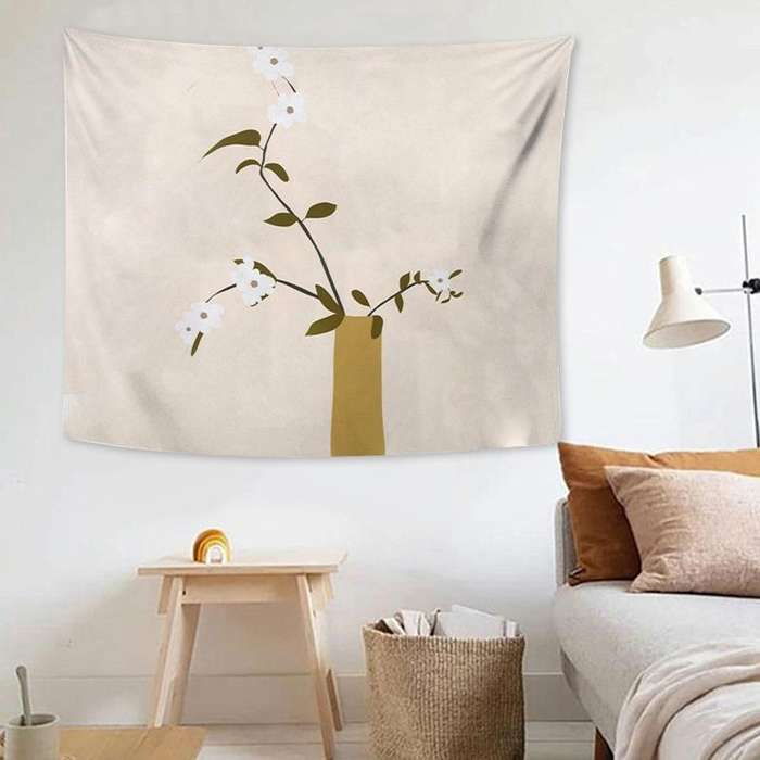 Fabric Tapestry Exaggerated Abstract Style Hanging Background Covering Cloth, Size: 200x150cm(Ill...