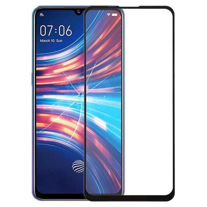For Vivo S1 Front Screen Outer Glass Lens (Black)