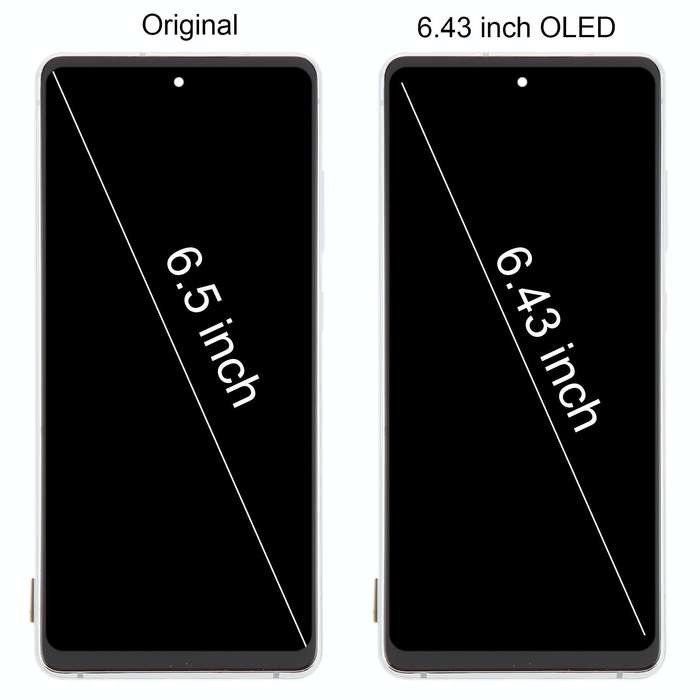 For Samsung Galaxy S20 FE SM-G780F 6.43 inch OLED LCD Screen Digitizer Full Assembly with Frame (...