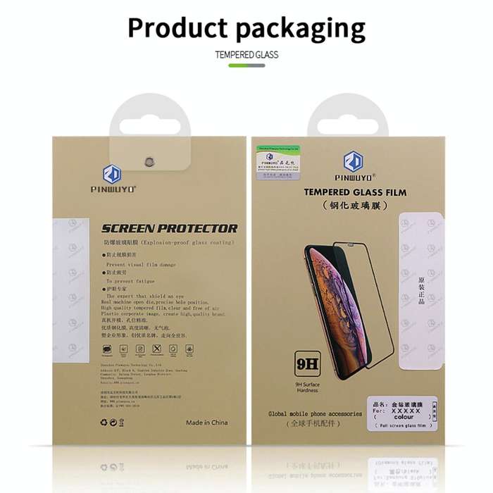 For vivo Y27s PINWUYO 9H 2.5D Full Screen Tempered Glass Film(Black)
