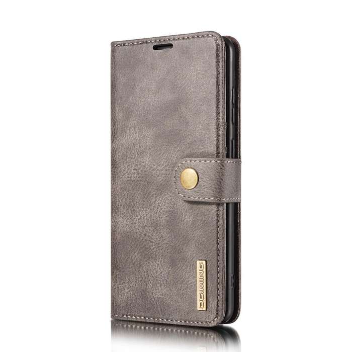 For Samsung Galaxy S20 FE DG.MING Crazy Horse Texture Flip Detachable Magnetic Leather Case with ...