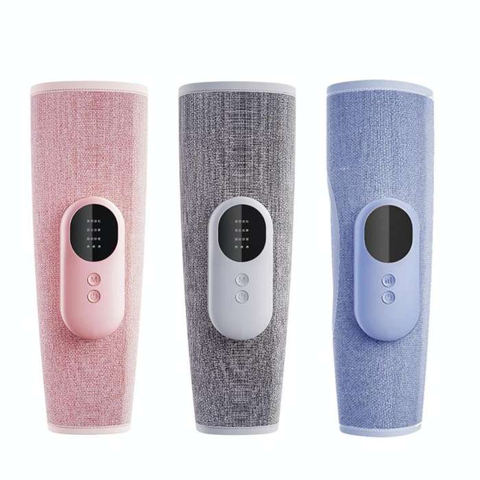 Home Constant Temperature Wireless Leg Massage, Style: Pink Single Hot Compress+Air Pressure