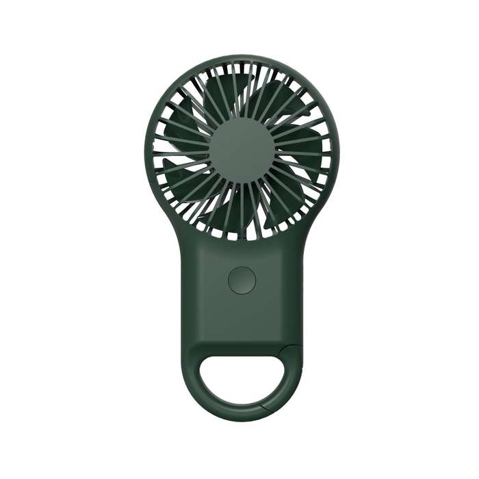 Handheld Pocket Mini Small Fan Portable Charging Outdoor USB Fan With 7 Color Light(ArmyGreen)