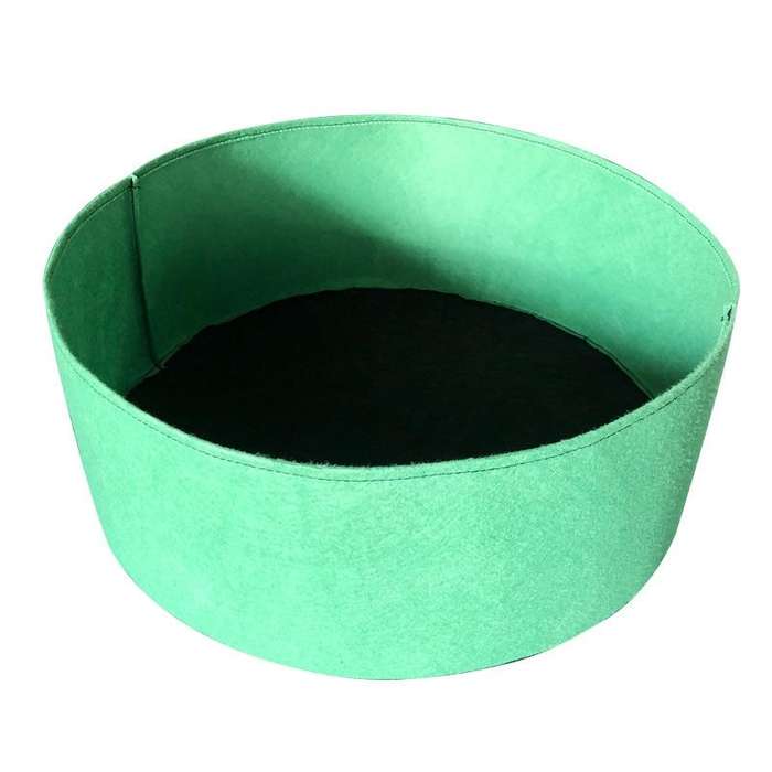 80x30cm 150L Felt Planting Barrel Indoor Outer Round Plant Bag Non-Woven Seedling Bag(Grass Green)
