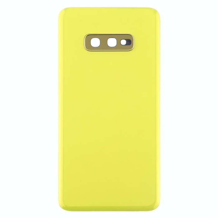 For Galaxy S10e Battery Back Cover with Camera Lens (Yellow)