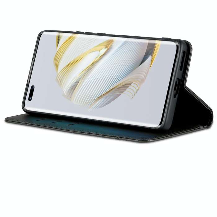For Huawei nova 10 Pro AZNS Magnetic Calf Texture Flip Leather Phone Case(Black)