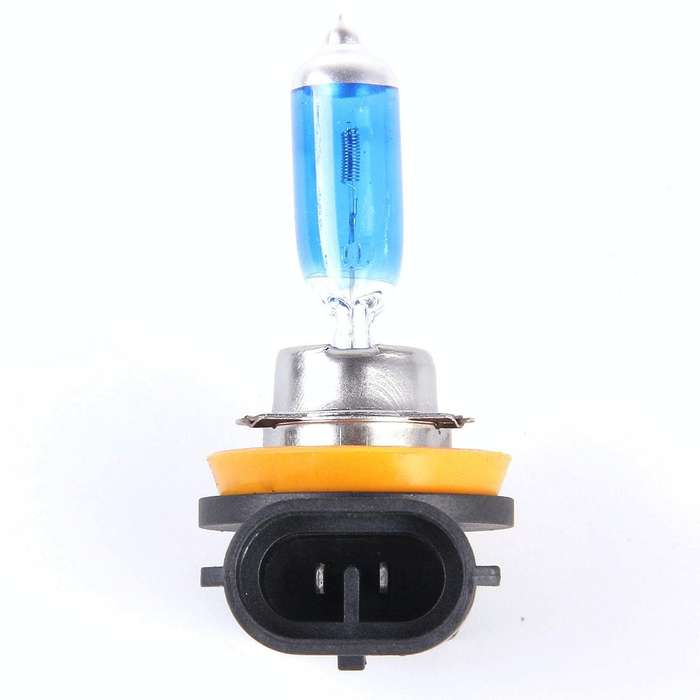 2 PCS H8/H11 Halogen Head Lamp 12V 100W 2400 LM 5000K Warm White Light