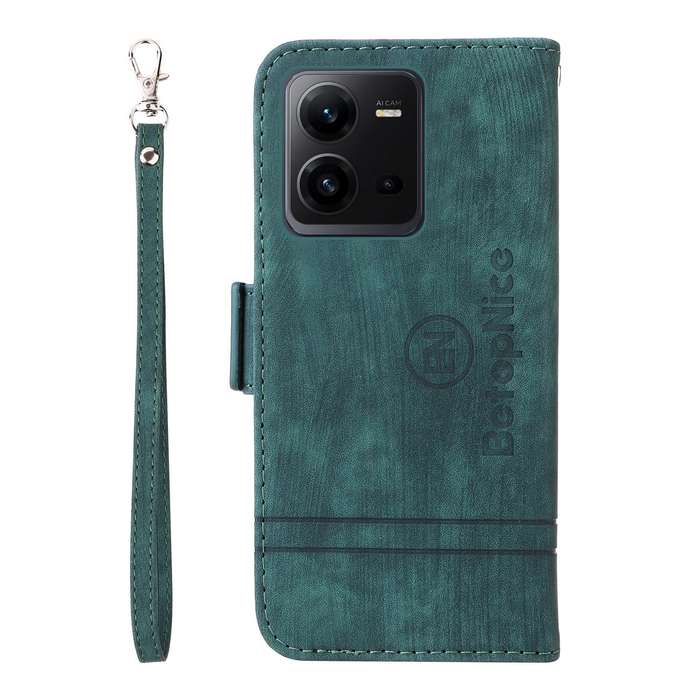 For vivo V25 / V25e 4G Global BETOPNICE Dual-side Buckle Leather Phone Case(Green)
