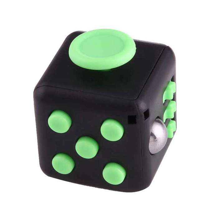 Fidget Cube Relieves Stress and Anxiety Attention Toy with Lanyard for Children and Adults, Rando...