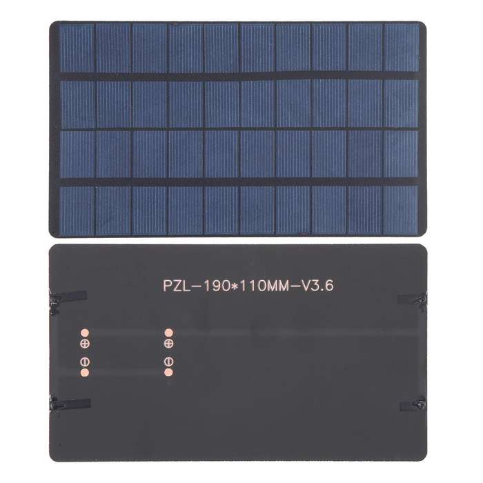 5V 3W 600mAh 190 x 110mm DIY Sun Power Battery Solar Panel Module Cell