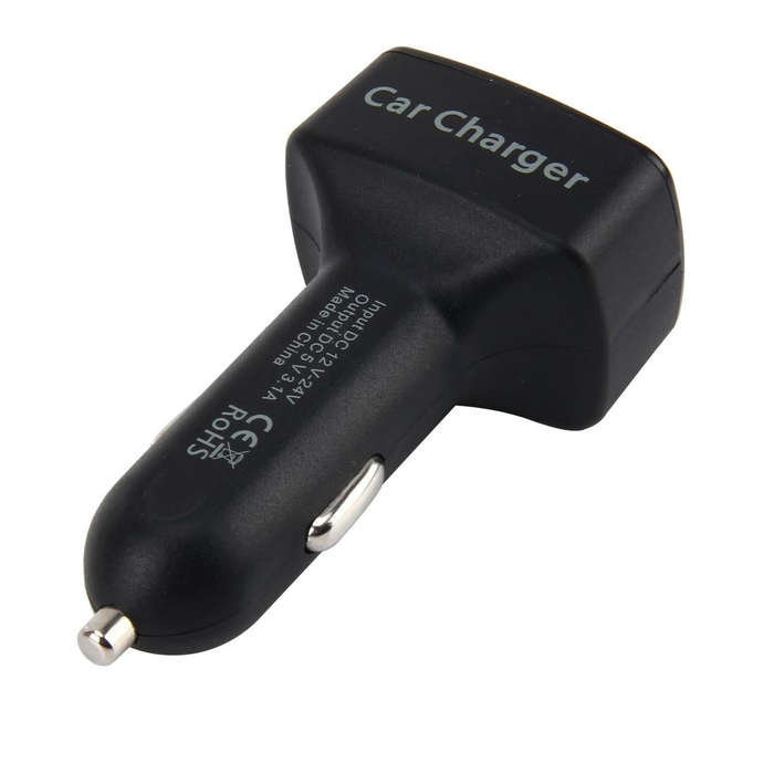 DC 12-24V Input Intelligent Matching Current Intelligent Charge 5V 3.1A Output Dual USB Ports Car...