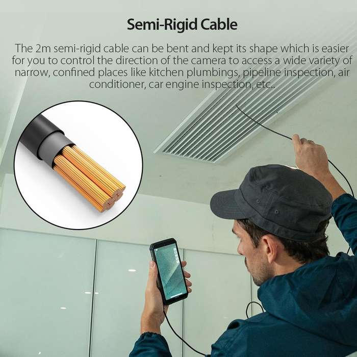 Ulefone Endoscope E1 IP67 Waterproof 3 in 1 Endoscope for Ulefone Power Armor 21 / 19 / 18T / 16 ...