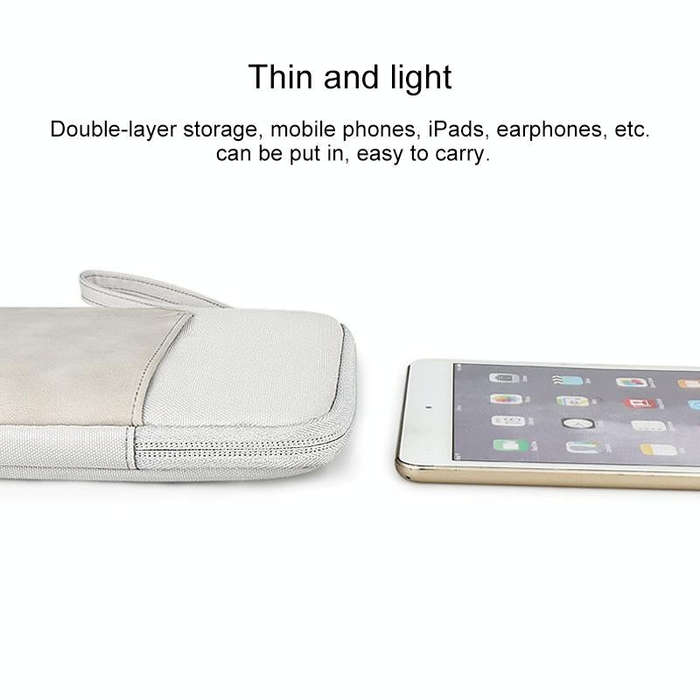 For 10 inch or Below Tablet ND00S Felt Sleeve Protective Case Inner Carrying Bag(Dark Grey)