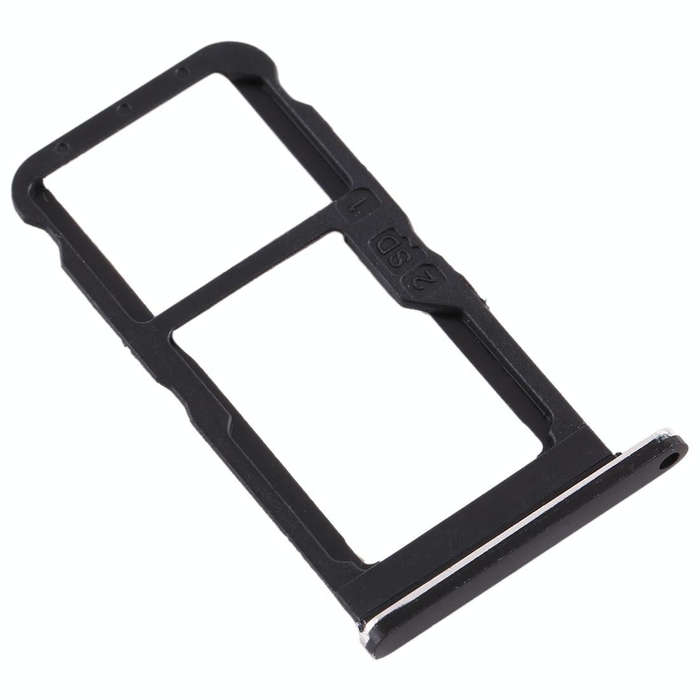 SIM Card Tray + SIM Card Tray / Micro SD Card Tray for Nokia 7 TA-1041 (Black)