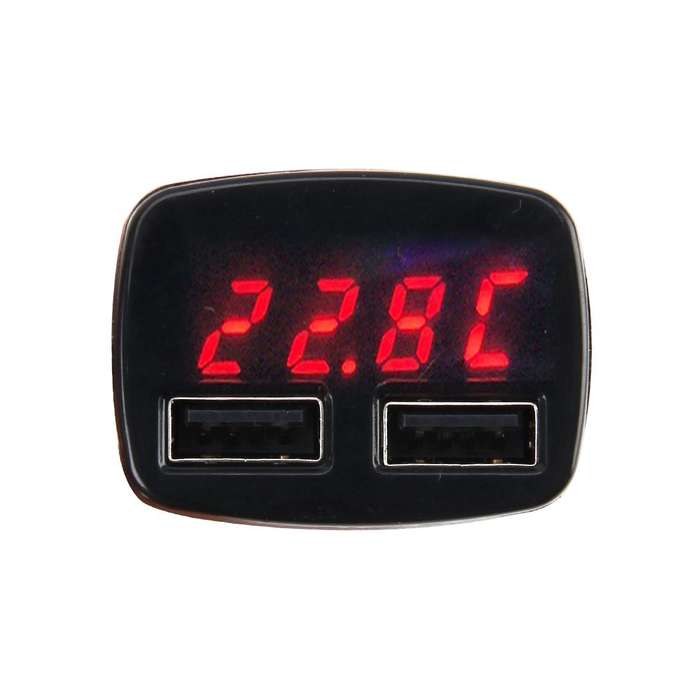 DC 12-24V Input Intelligent Matching Current Intelligent Charge 5V 3.1A Output Dual USB Ports Car...