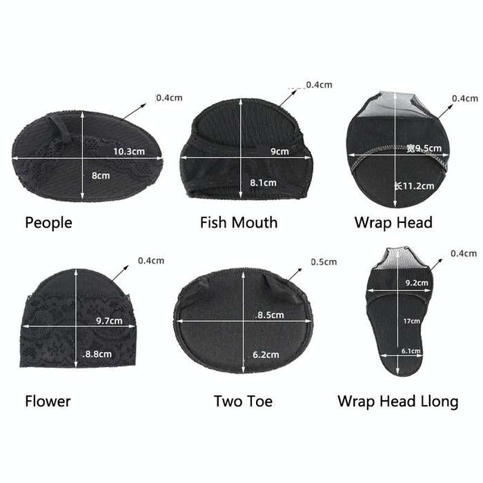 5 Pairs Invisible And Comfortable Sponge Thickened Half Pad Sweat-Absorbent And Breathable Forefo...