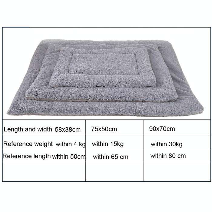 Double Sided Pet Mat Four Seasons Warm Dog Blanket,Size: S(Short Plush Pink)