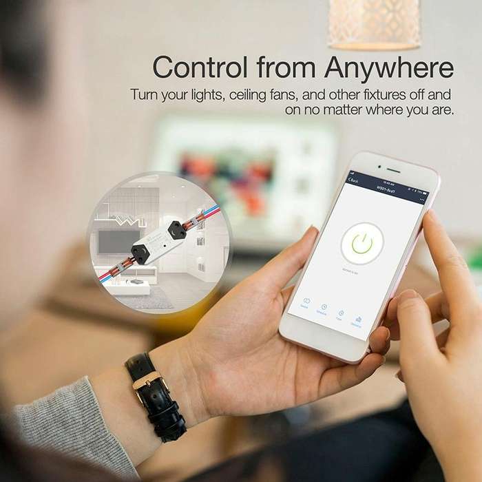 DIY WiFi Smart Light Switch Timer Universal Breaker Wireless Remote Control Works with Alexa Goog...