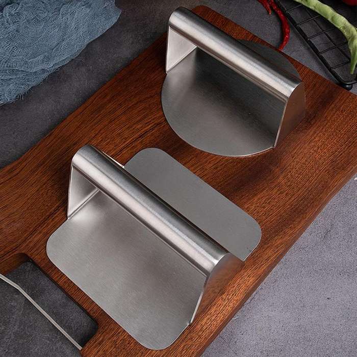 304 Stainless Steel Hamburger Manual Meat Press, Specification: Square