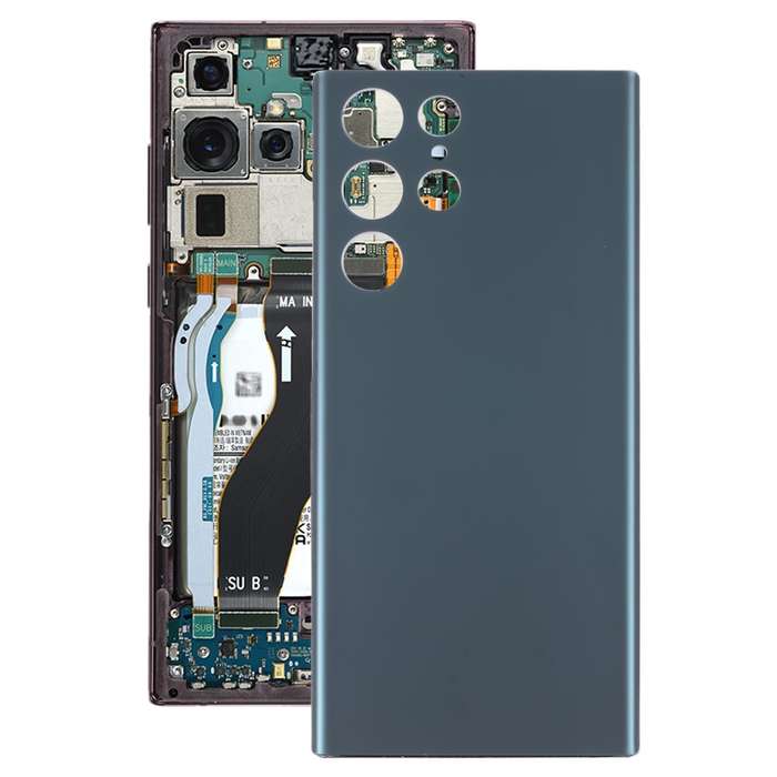 For Samsung Galaxy S22 Ultra Battery Back Cover (Green)