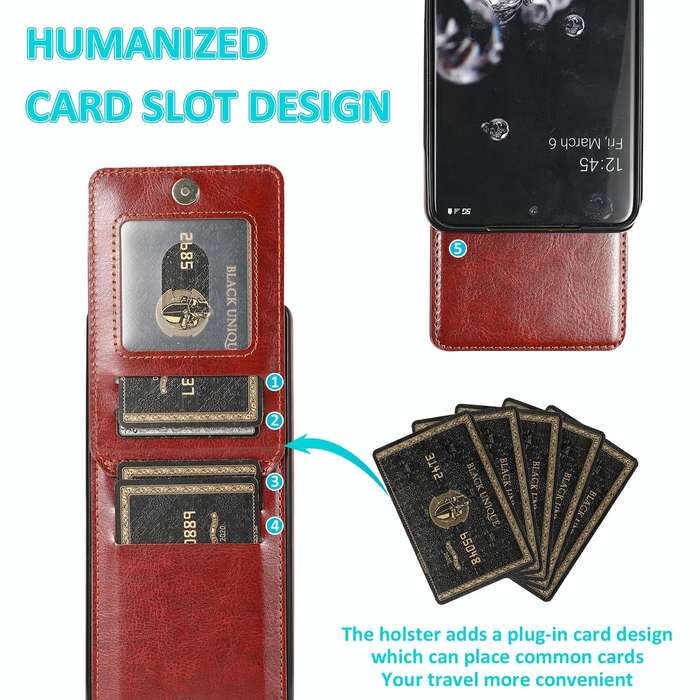 For Samsung Galaxy S20 Ultra Solid Color PC + TPU Protective Case with Holder & Card Slots(Brown)