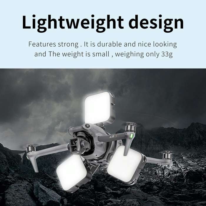 For DJI Air 3 STARTRC Night Navigation Light Speaker Expansion Mount (Grey)
