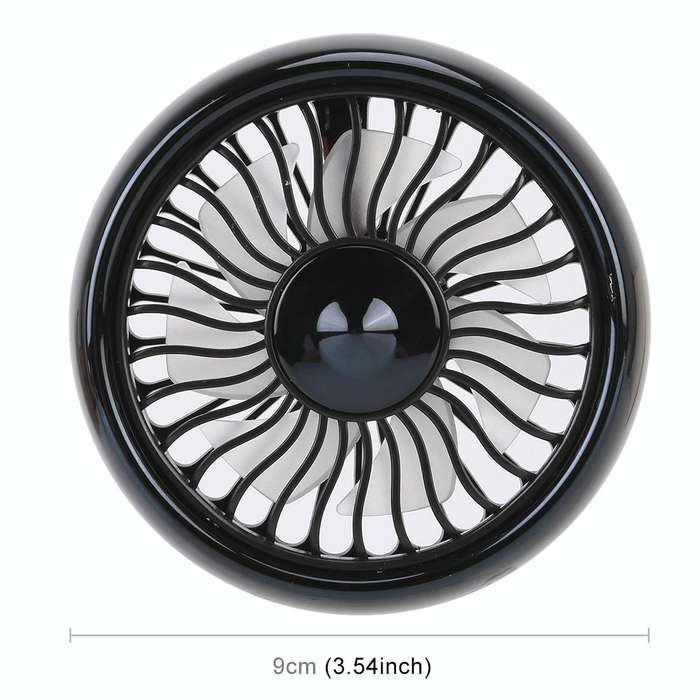 Multi-function Portable Car Air Outlet Sucker Electric Cooling Fan(Black)