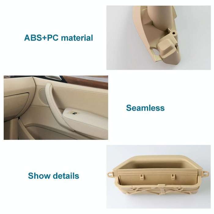 Car Front Left Inside Doors Handle Pull Trim Cover 5141 7394 519-1 for BMW X3 X4, Left Driving (B...