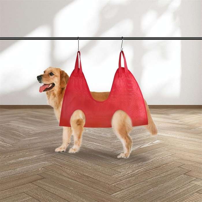 Small & Medium Pet Grooming Polyester Hanging Hammock, Size M(Blue)