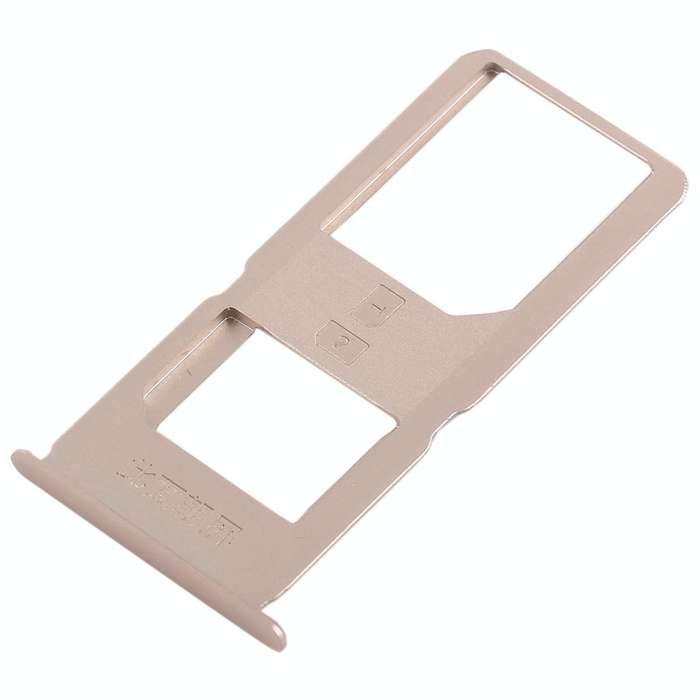 For Vivo X6S Plus 2 x SIM Card Tray (Gold)