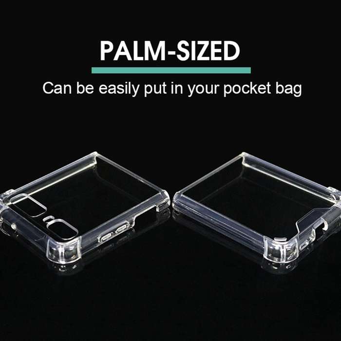 For Samsung Galaxy Z Flip / Galaxy Z Flip 5G Four-corner Airbag Shockproof Phone Case(Transparent)