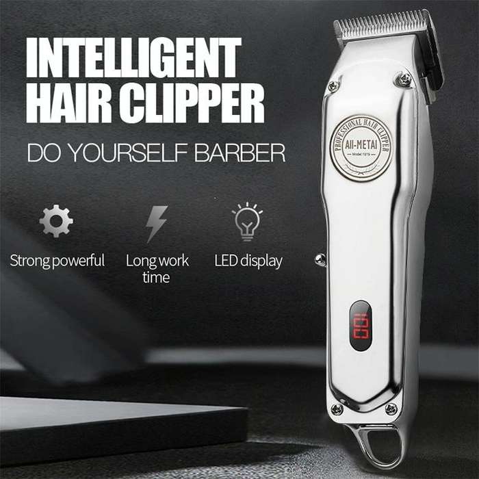 Retro Oil Head Electric Pusher Strong Power Electric Fader LCD Digital Display Rechargeable Hair ...