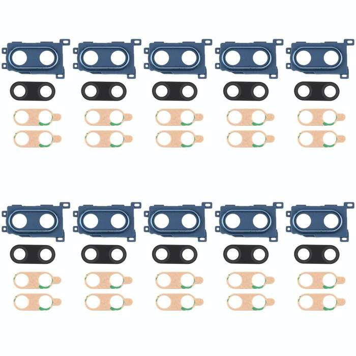 For Huawei Enjoy 9 Plus  10pcs Camera Lens Cover (Blue)