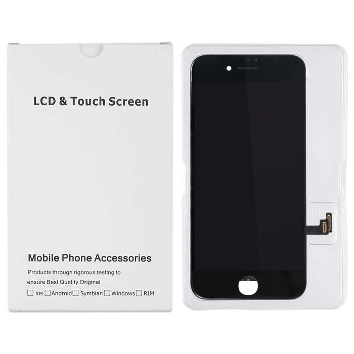 50 PCS Cardboard Packaging White Box for iPhone 8 Plus / 7 Plus LCD Screen and Digitizer Full Ass...