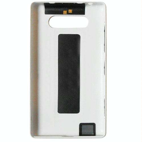Original Housing Battery Back Cover + Side Button for Nokia Lumia 820(White)