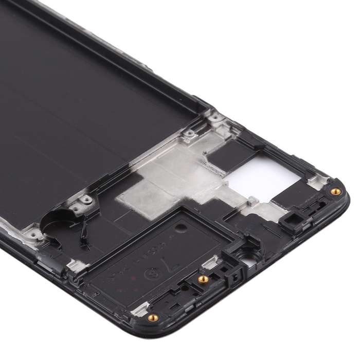 For Samsung Galaxy A70s  Front Housing LCD Frame Bezel Plate (Black)