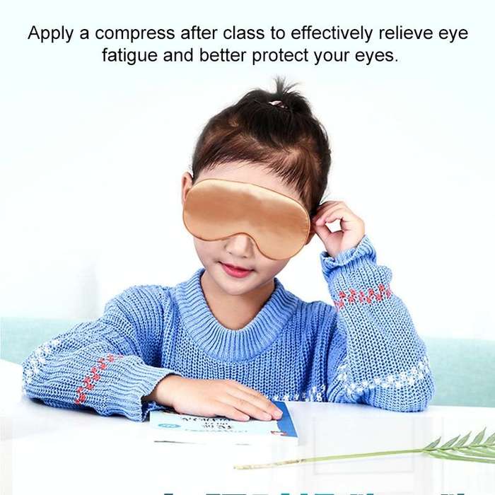 USB Charging Heating Silk Moxa Sleep Eye Mask (Green)