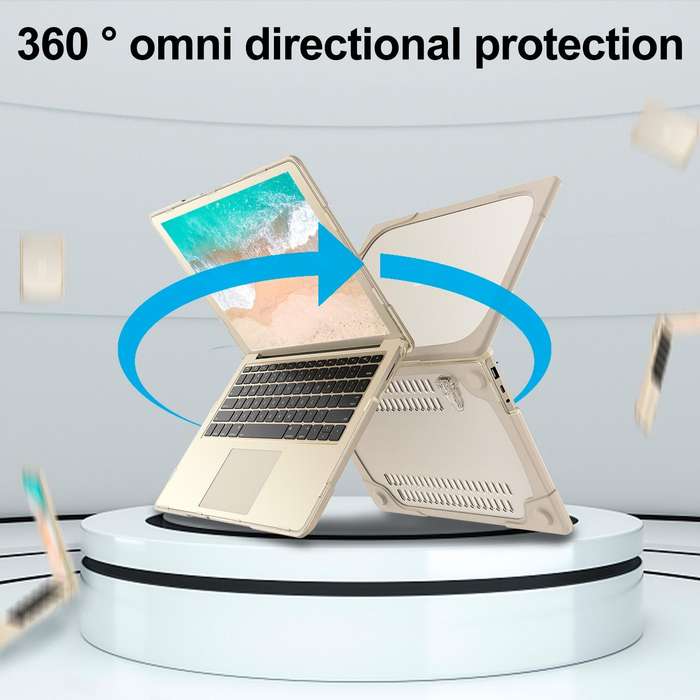For Microsoft Surface Laptop 3 / 4 13.5 inch 1868 / 1951 Steel TPU + PC Two-color Anti-fall Lapto...