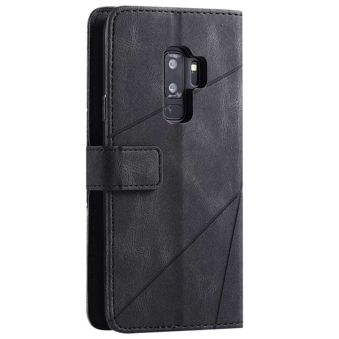 For Samsung Galaxy S9 Plus Skin Feel Splicing Horizontal Flip Leather Case with Holder & Card Slo...