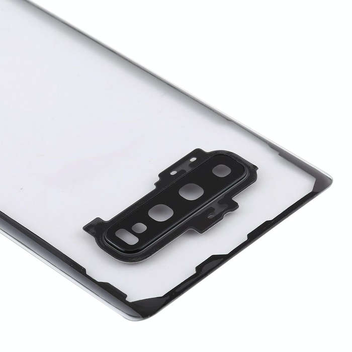 For Samsung Galaxy S10+ SM-G9750 G975F Transparent Battery Back Cover with Camera Lens Cover (Tra...