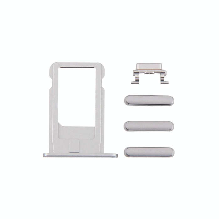 4 in 1 for iPhone 6 Plus (Card Tray + Volume Control Key + Power Button + Mute Switch Vibrator Ke...