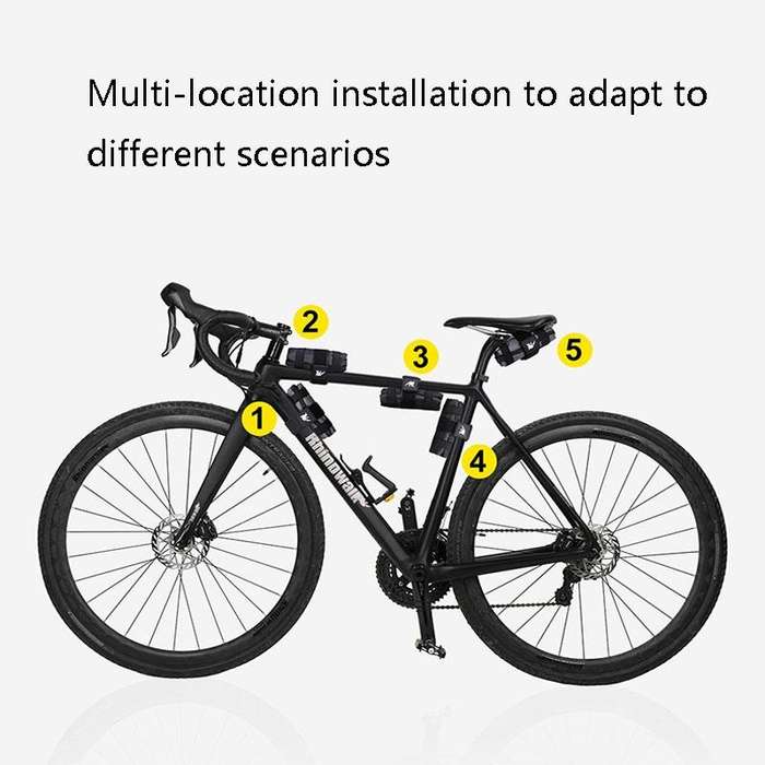 Rhinowalk RK5100 Bicycle Tools Storage Bag Mountain Bike Saddle Bag(Black)