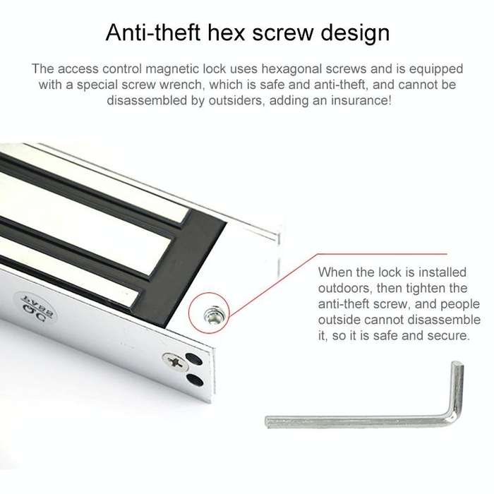 YH-280 Single Door Magnetic Lock With LED (600Lbs)