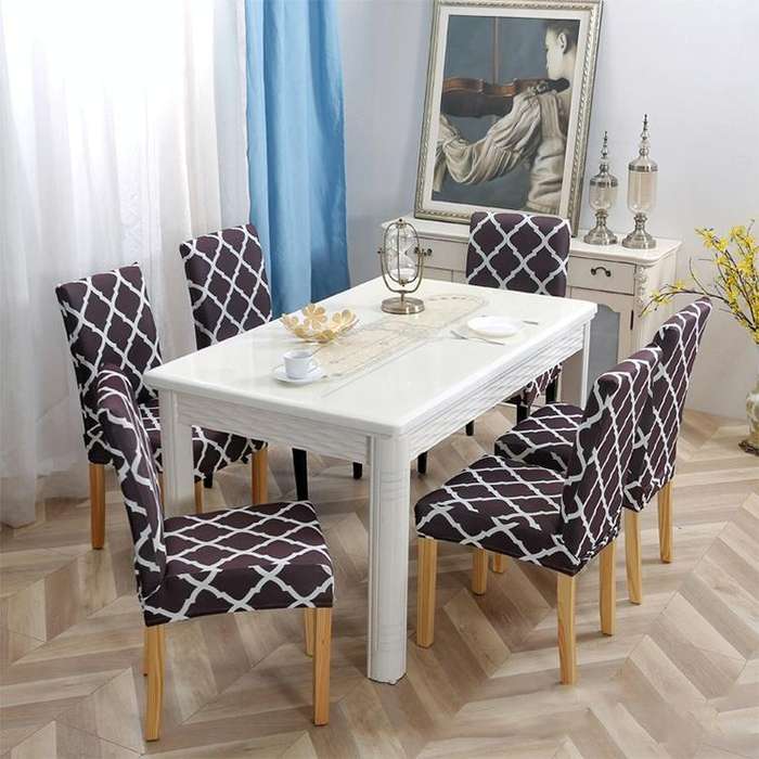 Universal Simple Stretch Chair Cover(Dark Blue)