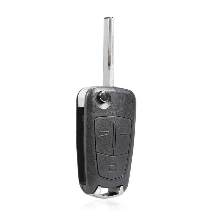 For Opel Car Foldable Blade Key Case with Screw Hole, Style:3-button HU43 Milling Embryo